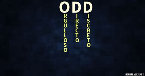 significado de odd